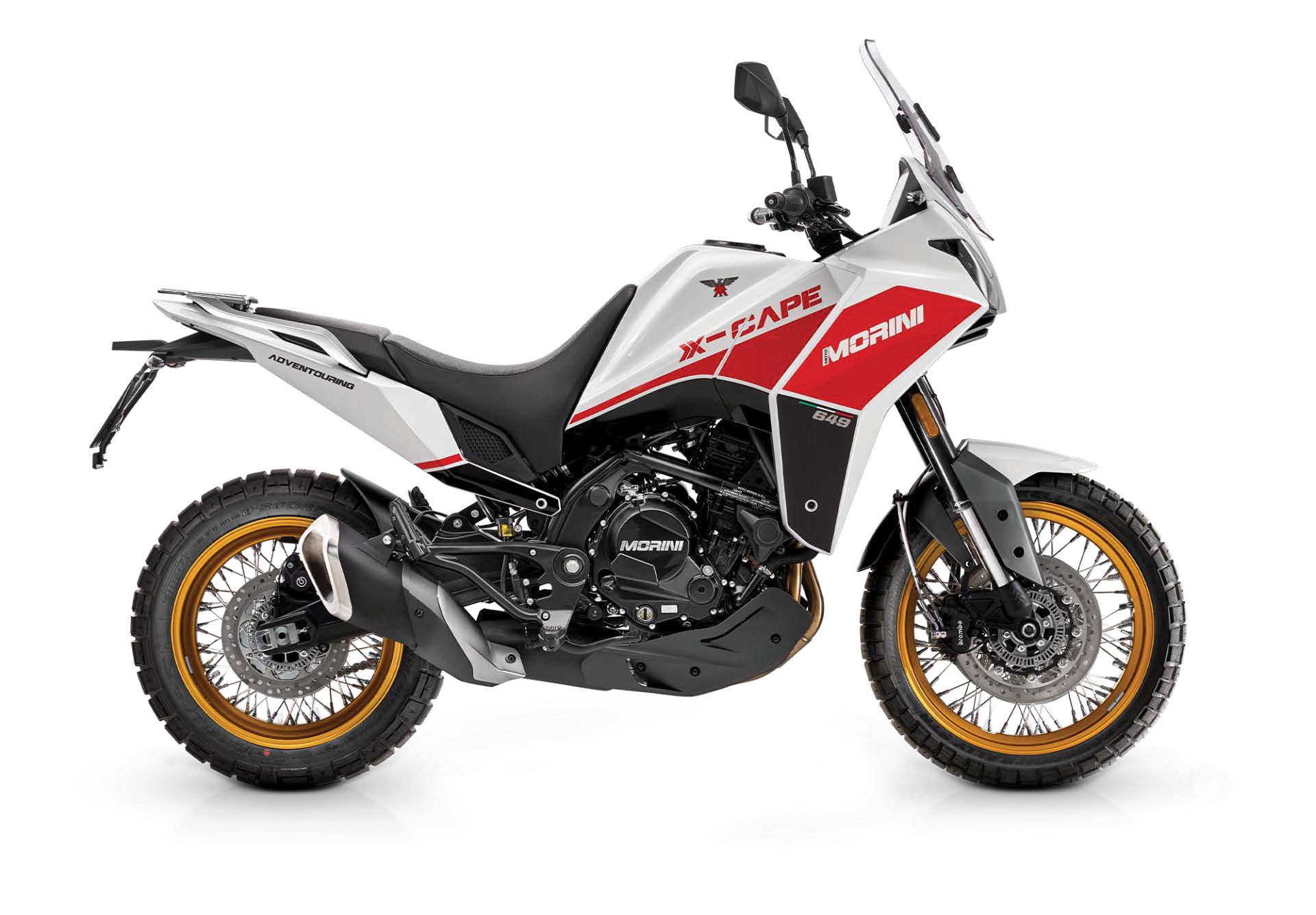 Мотоцикл Moto Morini X-Cape 650X Carrara White Golden Spoke