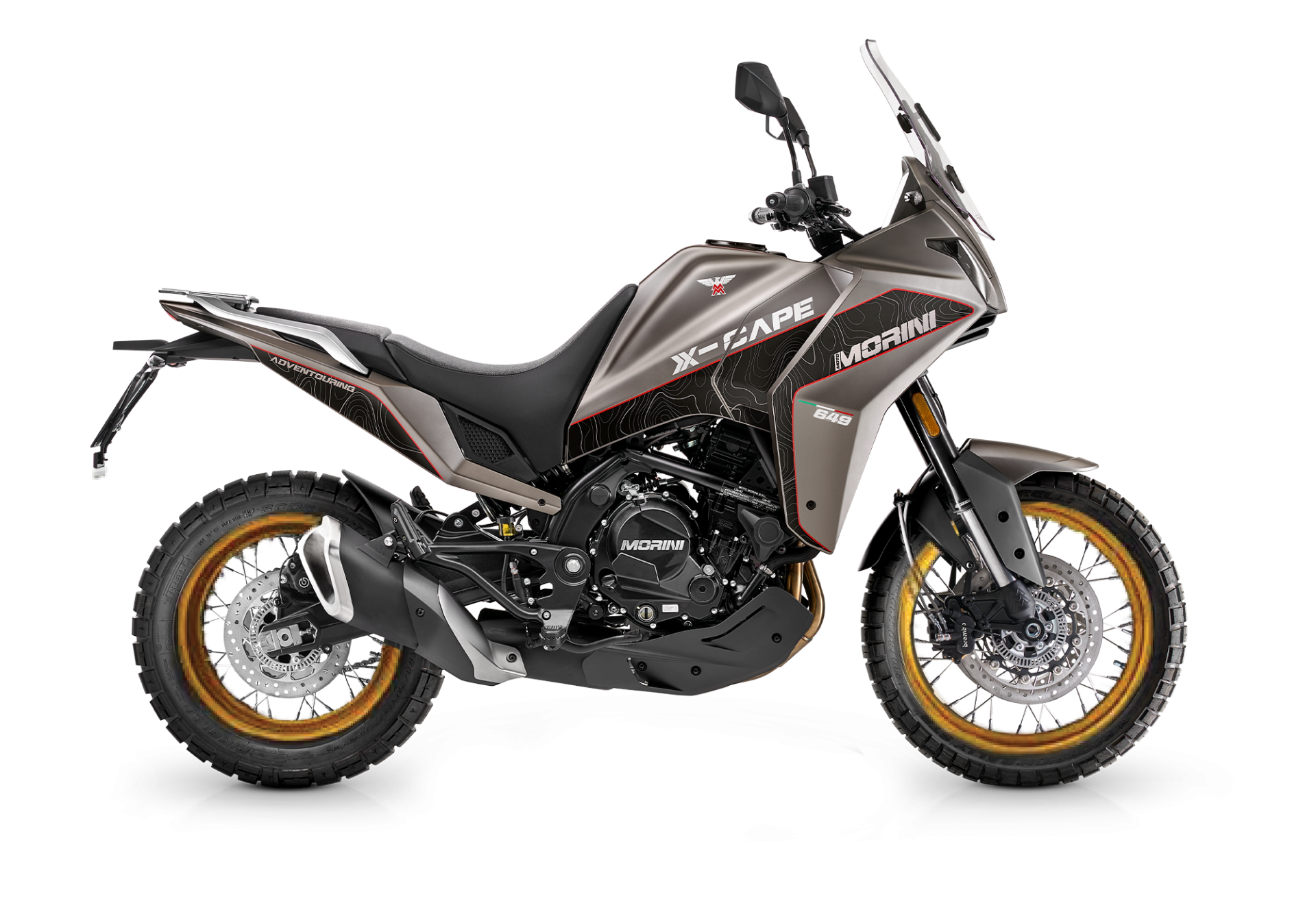 Мотоцикл Moto Morini X-Cape 650X Smoky Anthracite Golden Spoke