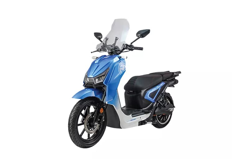 Электроскутер \ OKLA-EM (MX PLUS) - Side model-Blue